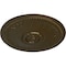 Ekena Millwork Bailey Ceiling Medallion (Fits Canopies up to 4"), Hand-Painted Brass, 18 1/8"OD x 3/4"P CM19BIBRS - alternate 3
